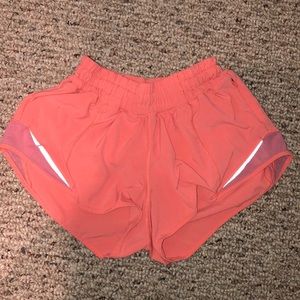 Pink lululemon hotty Hot shorts